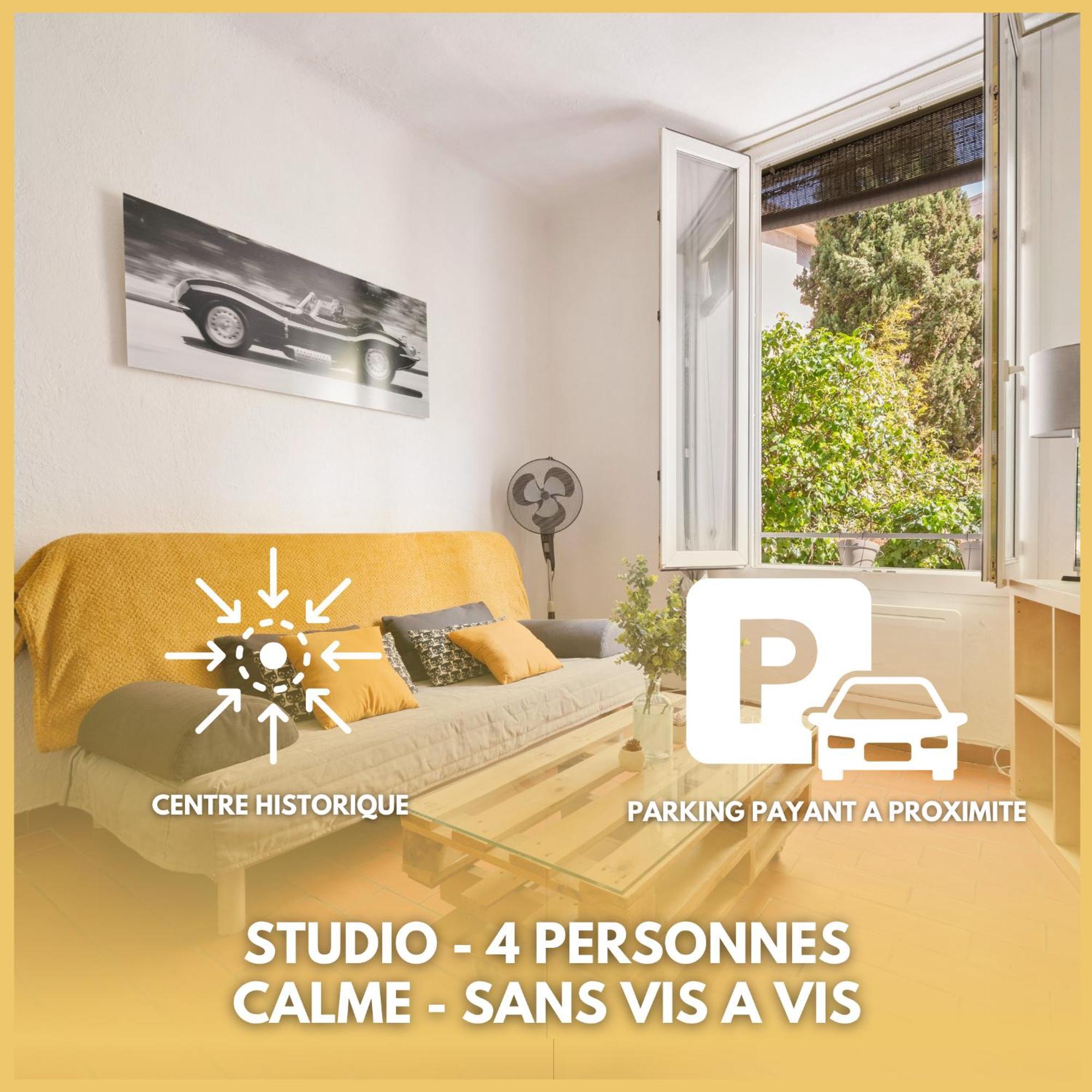 Studio - Coeur D'Aix En Provence - Calme - Sans Vis-A-Vis Aix-en-Provence Exterior foto